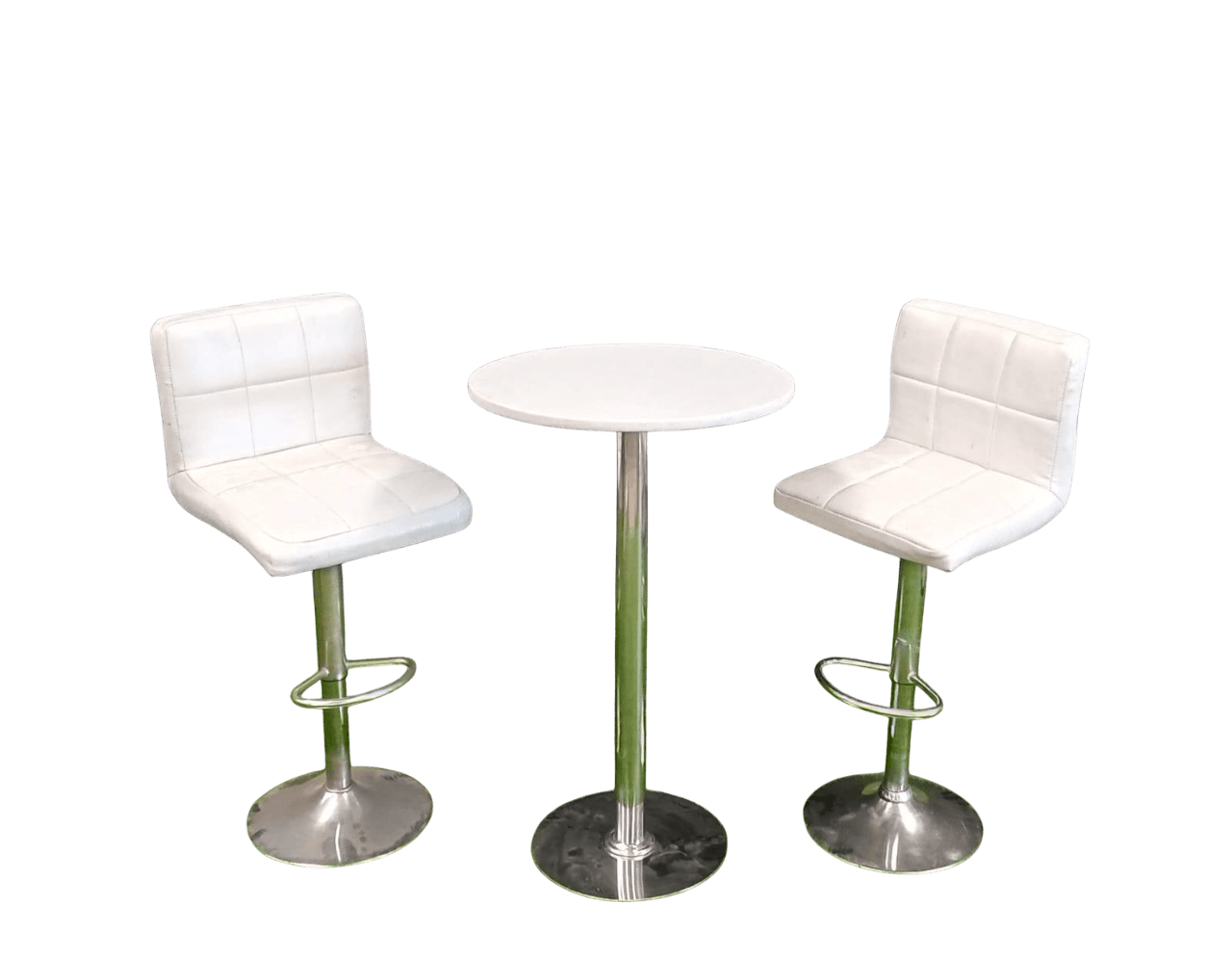 Kursi Bar Stool Sandar Putih