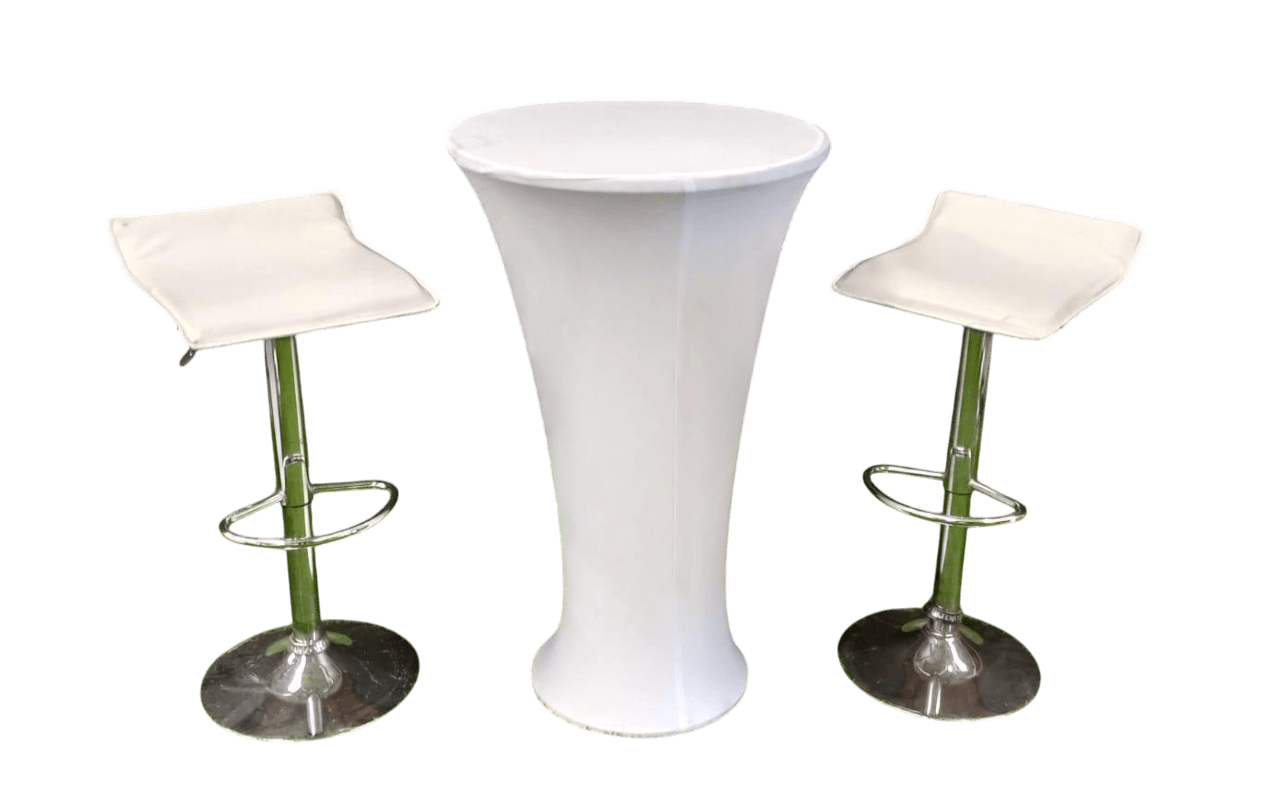 Kursi Bar Stool Kotak Putih