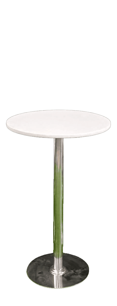 Meja Bar Round Putih