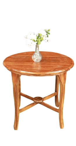 Meja Betawi Kayu Round